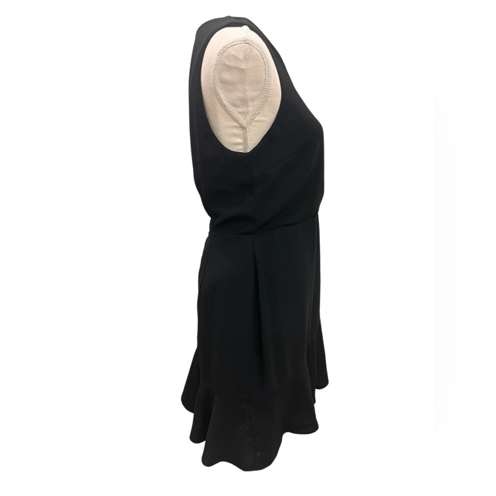 Everly Black Sleeveless Ruffle Hem Cocktail Dress Size Medium - Picture 5 of 7